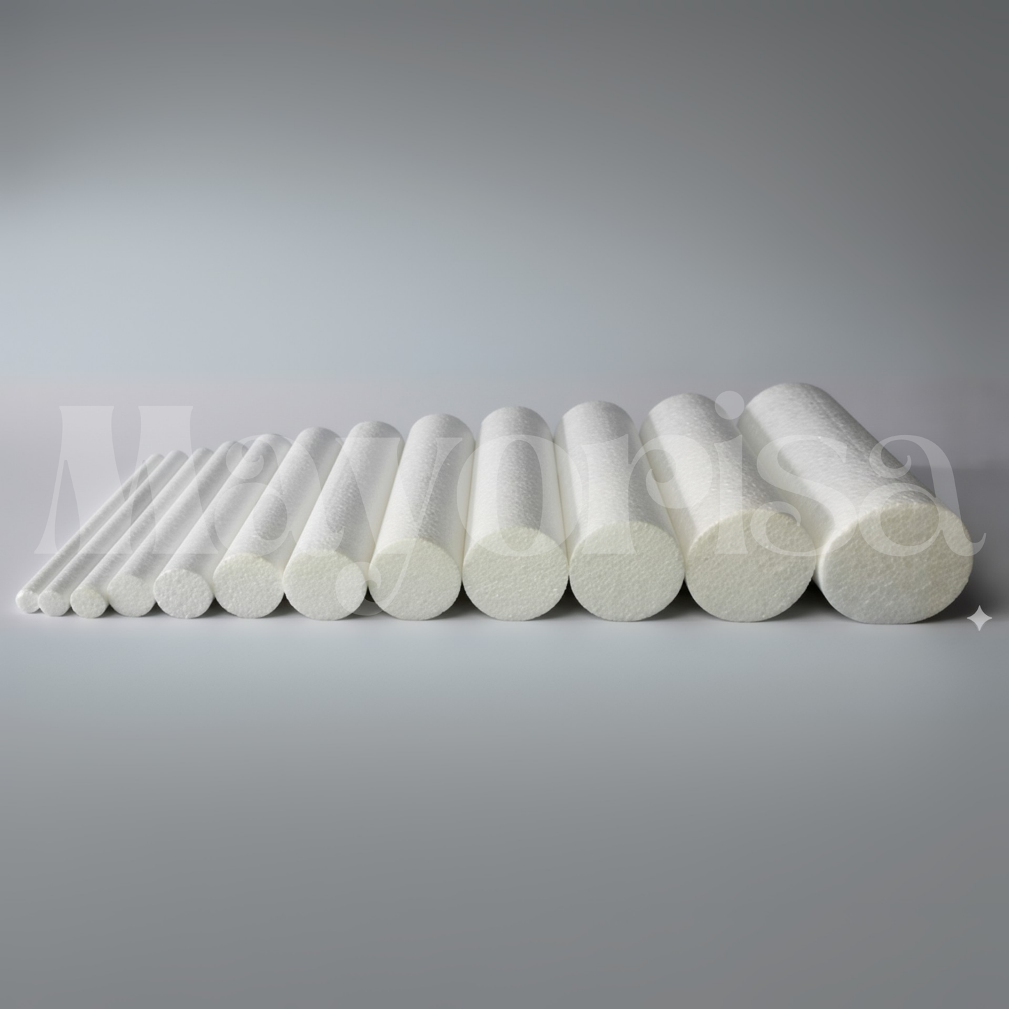 Barras Cilíndricas de Tecnopor (30 cm de Altura) | Varios Diámetros