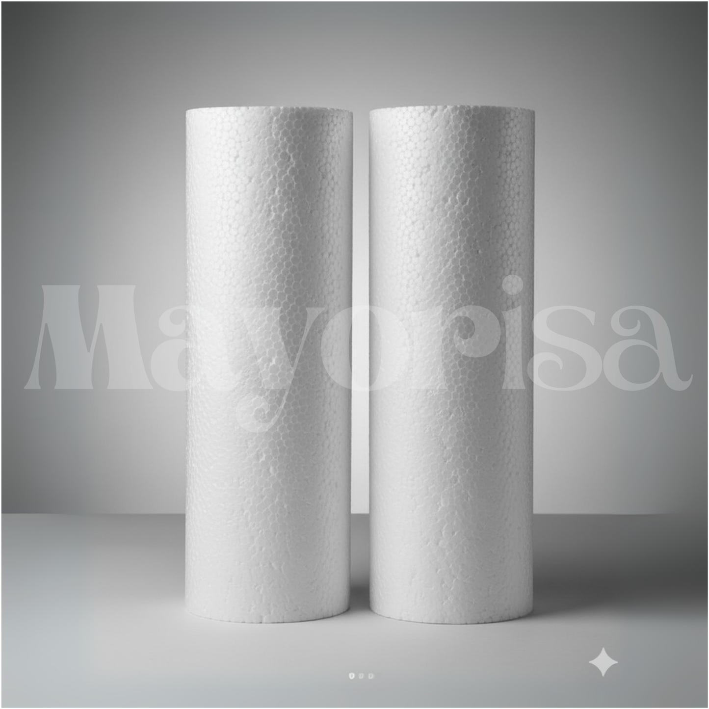 Barras Cilíndricas de Tecnopor (30 cm de Altura) | Varios Diámetros