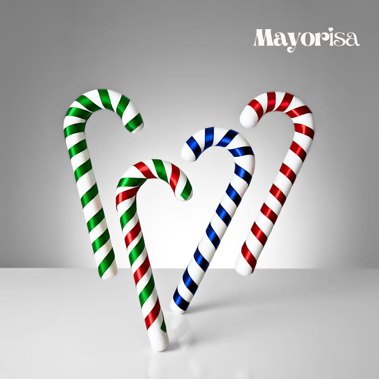 Bastones de Tecnopor Navideños para Decorar | Chico y Grande