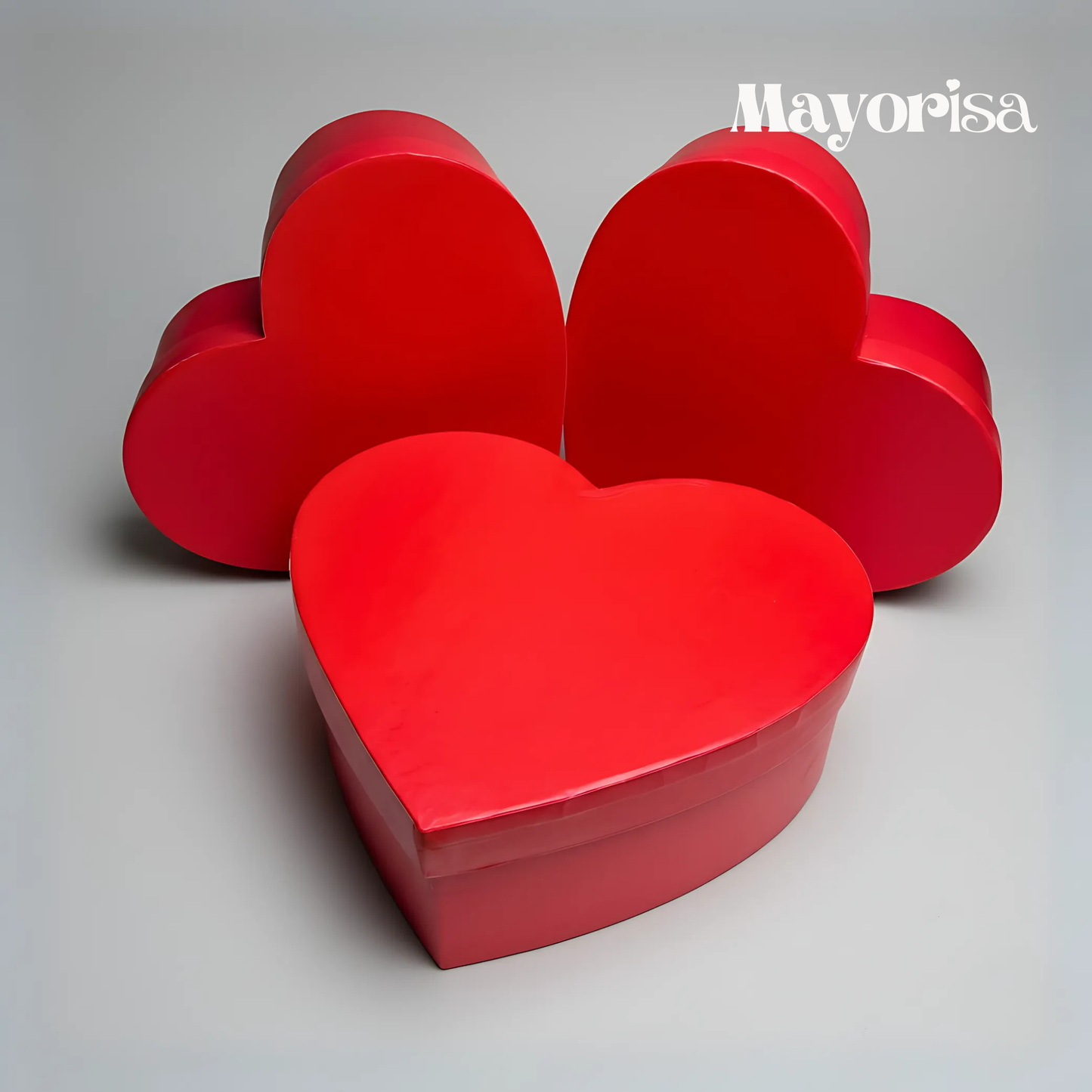 Cajas en Forma de Corazón para Regalos y Flores (25x28x10 cm)