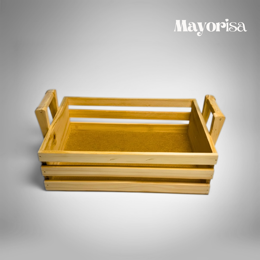 Canasta, Panera de Pino para Regalos y desayunos | Venta por Mayor