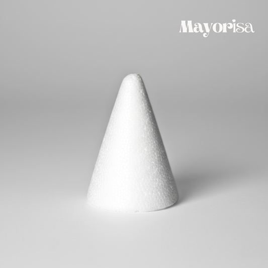 Conos de Tecnopor para Manualidades y Centros de Mesa | Varios Tamaños