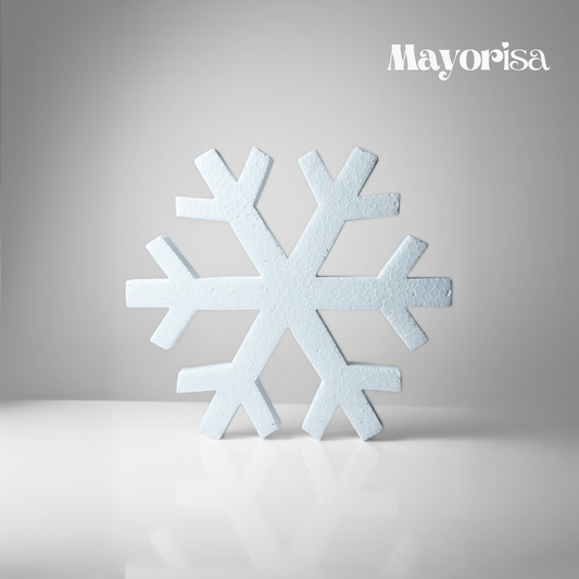Copos de Nieve de Tecnopor para Decorar | Mediano y Grande