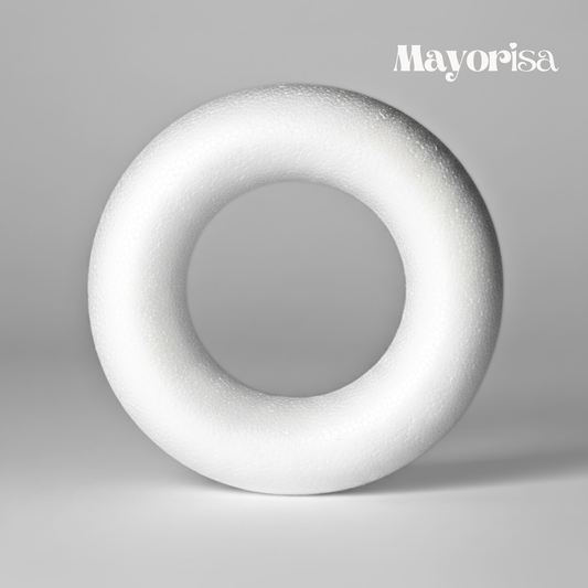 Corona de Tecnopor para Manualidades y Arreglos Florales