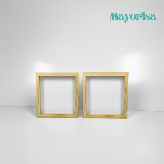 Cuadro 3D de Pino Natural (Caja Profunda) | Varios Tamaños