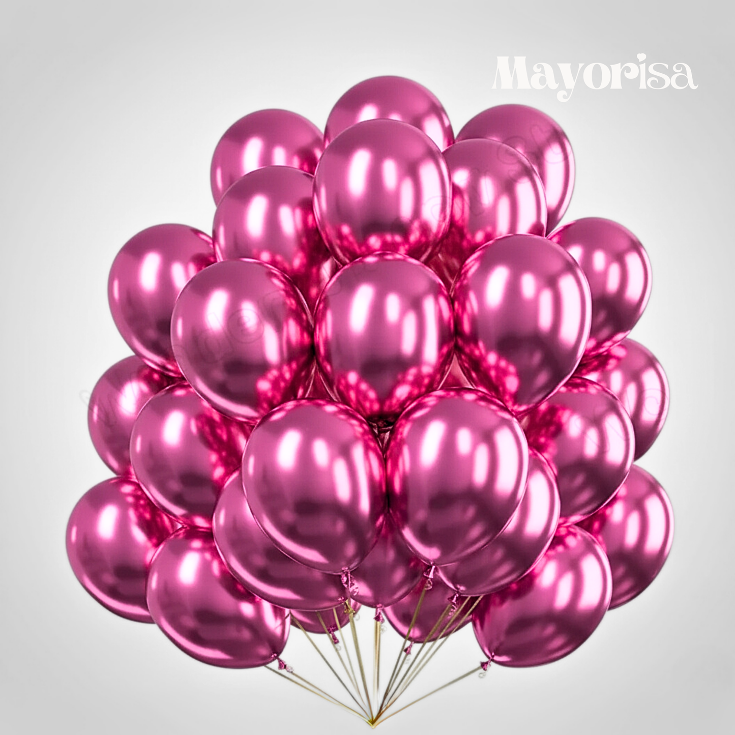 Globos Cromados #10 (Bolsa x50) | Colores Brillantes para Fiestas