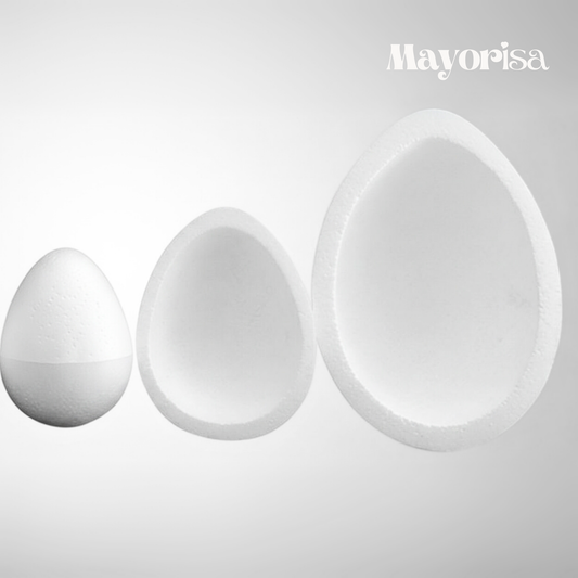 Huevos de Tecnopor para Manualidades y Decoración | Varios Tamaños