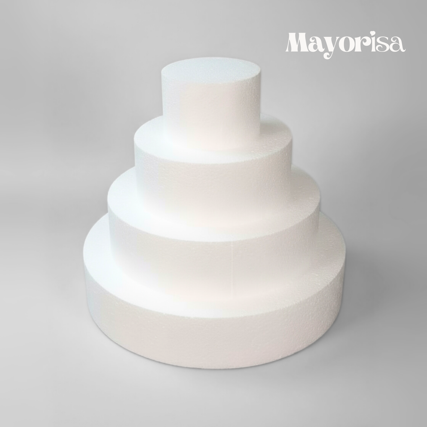 Maqueta de Torta Circular de Tecnopor (10 cm alto) | Varios Diámetros