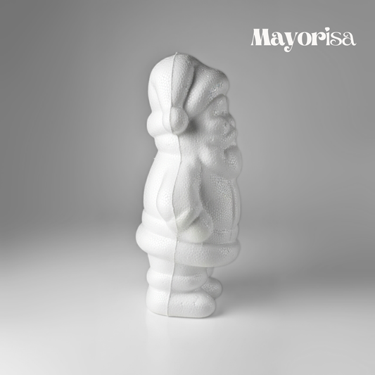 Papá Noel Parado de Tecnopor para Decorar | Manualidades Navideñas