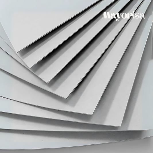 Plancha de Cartón Kappa Duro Grueso Gris para Cartonaje Encuadernación de 1 , 1.5 y 2mm | Pliego Completo 105 x 75 cm