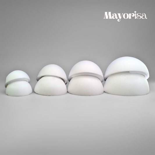 Semiesferas de Tecnopor Huecas (Esfera Armable) | Varios Tamaños