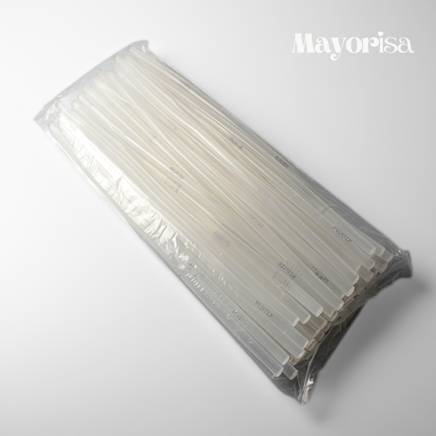 Silicona en Barra Delgada Transparente (Paquete de 72) - Venta por Mayor