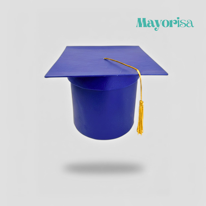 Caja Cilíndrica de Graduación (Tipo Birrete) 15x15 cm | Varios Colores