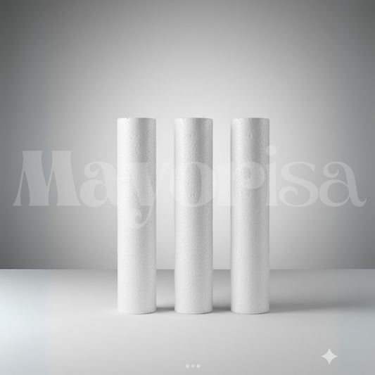 Barras Cilíndricas de Tecnopor (30 cm de Altura) | Varios Diámetros