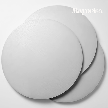 Bases Redondas de Tecnopor para Tortas y Maquetas (¾" Grosor)