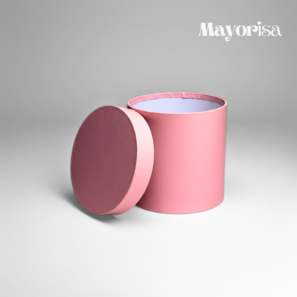 Cajas Cilíndricas para Regalos y Arreglos Florales (15x15 cm) | Calidad Standard y Premium