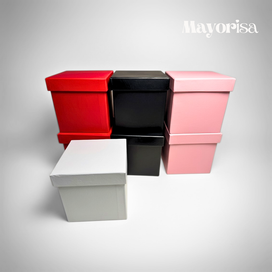 Cajas Cuadradas para Regalos y Desayunos Sorpresa (15x15x15 cm) | Calidad Standard y Premium