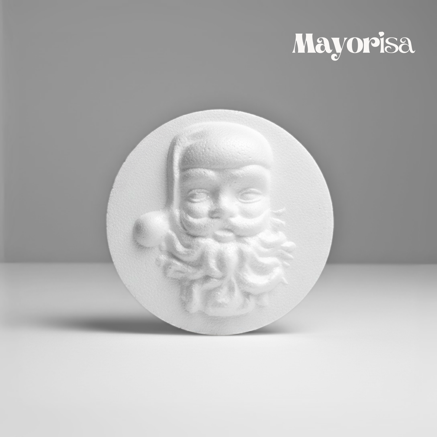 Cara de Papá Noel de Tecnopor para Decorar | Manualidades Navideñas