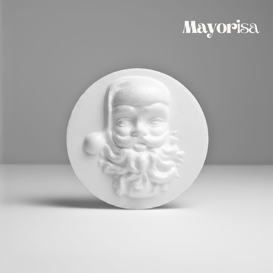 Cara de Papá Noel de Tecnopor para Decorar | Manualidades Navideñas