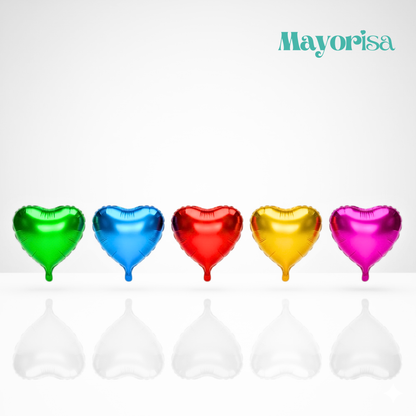 Globo Metálico de Corazón #10 | Venta por Mayor
