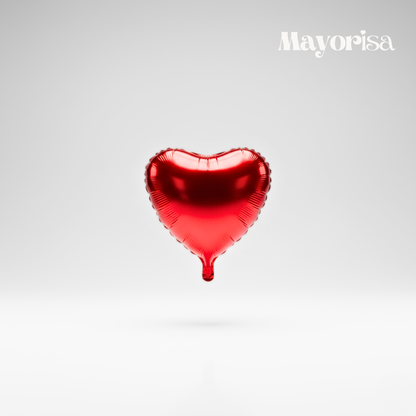 Globo Metálico de Corazón #10 | Venta por Mayor