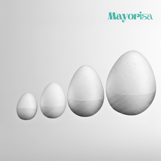 Huevos de Tecnopor para Manualidades y Decoración | Varios Tamaños