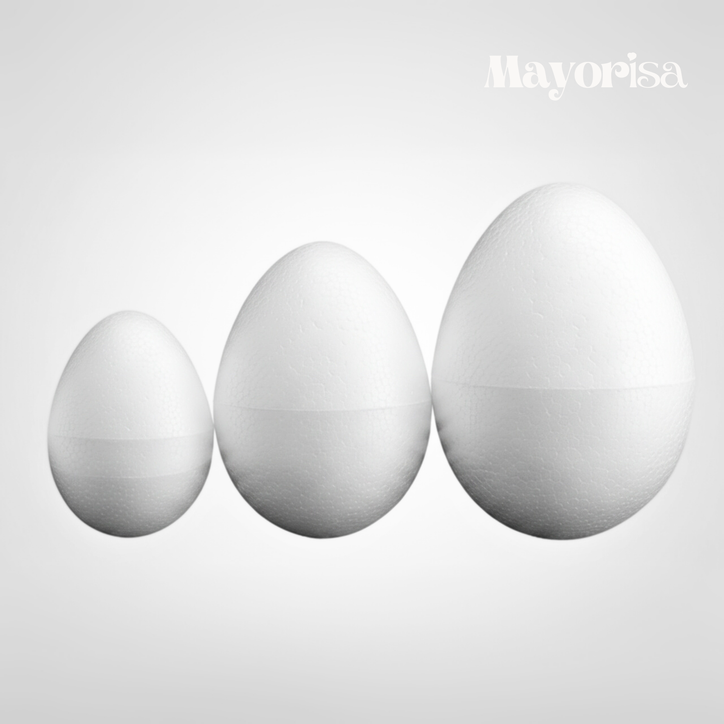 Huevos de Tecnopor para Manualidades y Decoración | Varios Tamaños