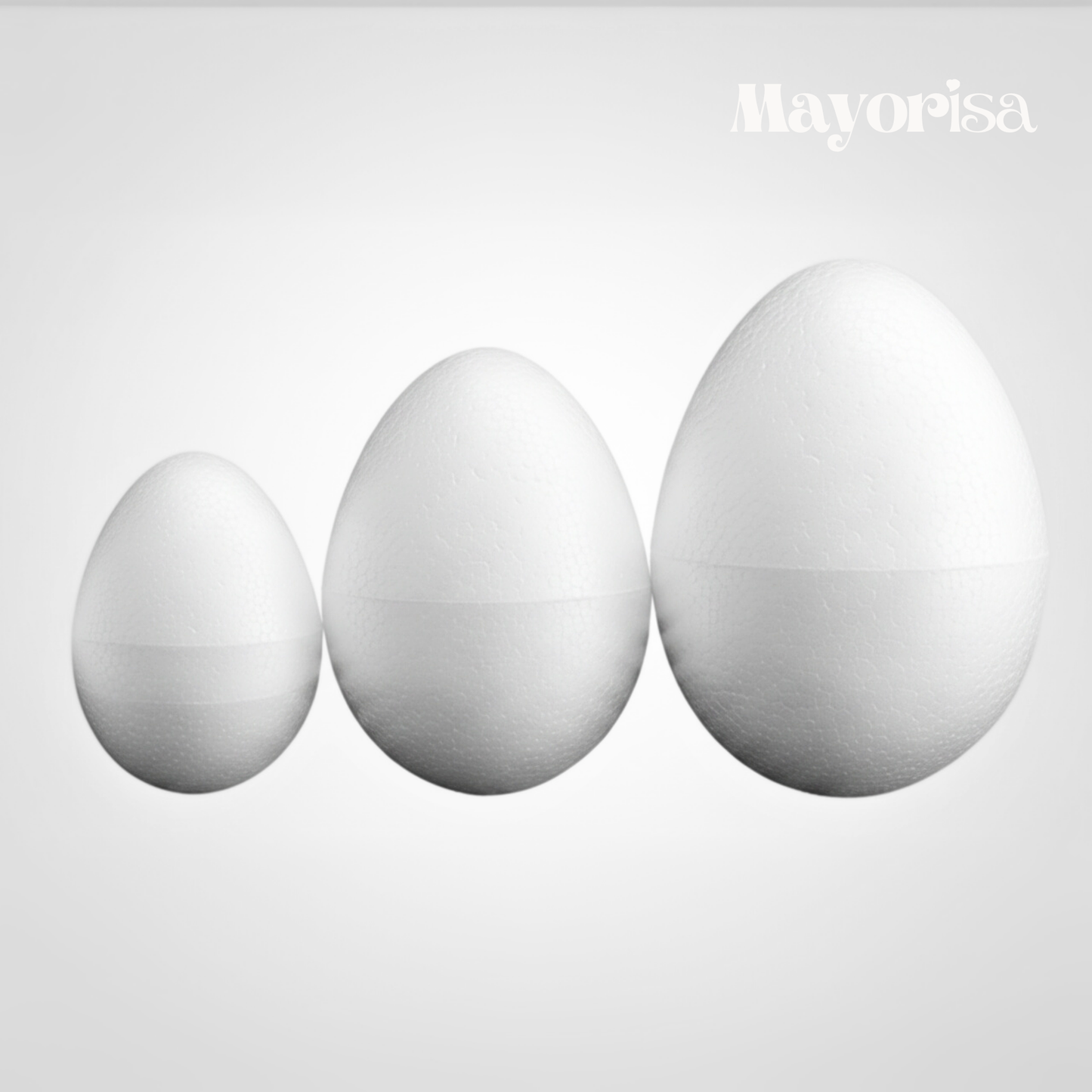 Huevos de Tecnopor para Manualidades y Decoración | Varios Tamaños