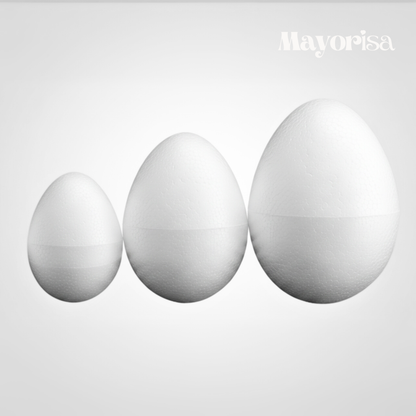 Huevos de Tecnopor para Manualidades y Decoración | Varios Tamaños