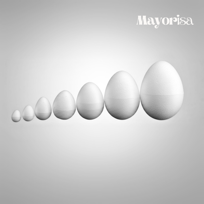 Huevos de Tecnopor para Manualidades y Decoración | Varios Tamaños