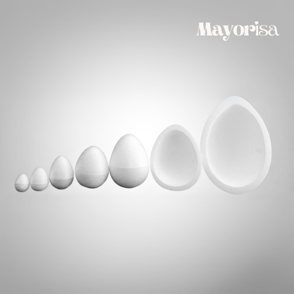 Huevos de Tecnopor para Manualidades y Decoración | Varios Tamaños