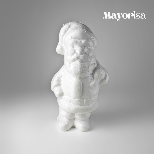 Papá Noel Parado de Tecnopor para Decorar | Manualidades Navideñas
