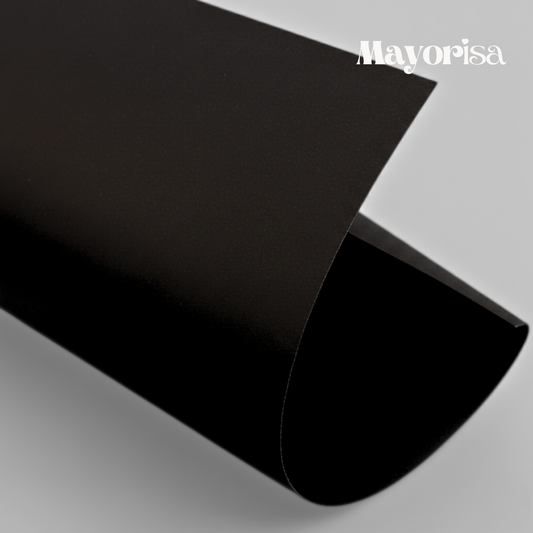Pliego de Foldcote Negro Calibre 24 (380g) | 70x100cm